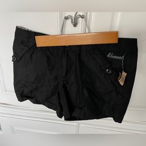 Element Black Chino Shorts